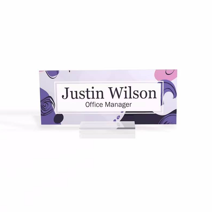 Placas de acrílico para nombres