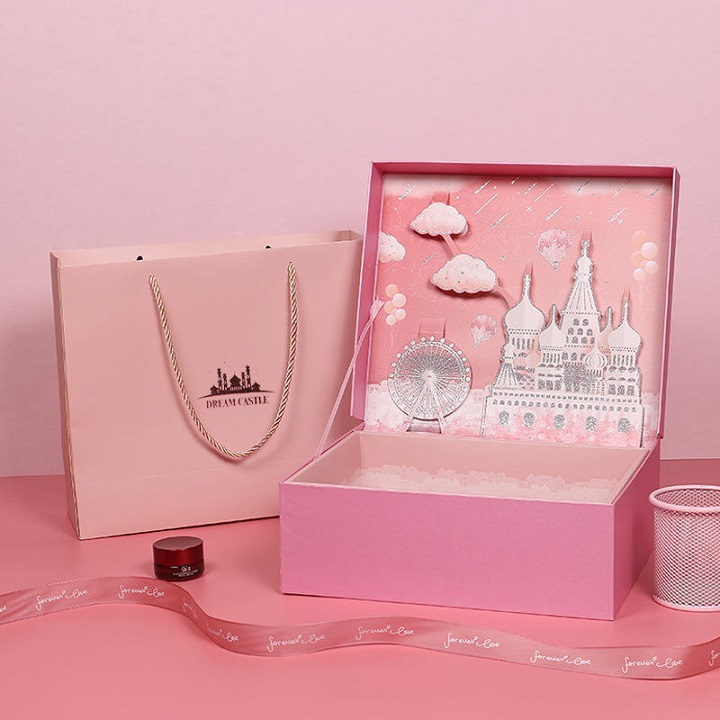 caja de cesta de cumplea&ntilde;os