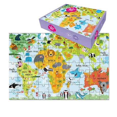 Rompecabezas de mapas del mundo