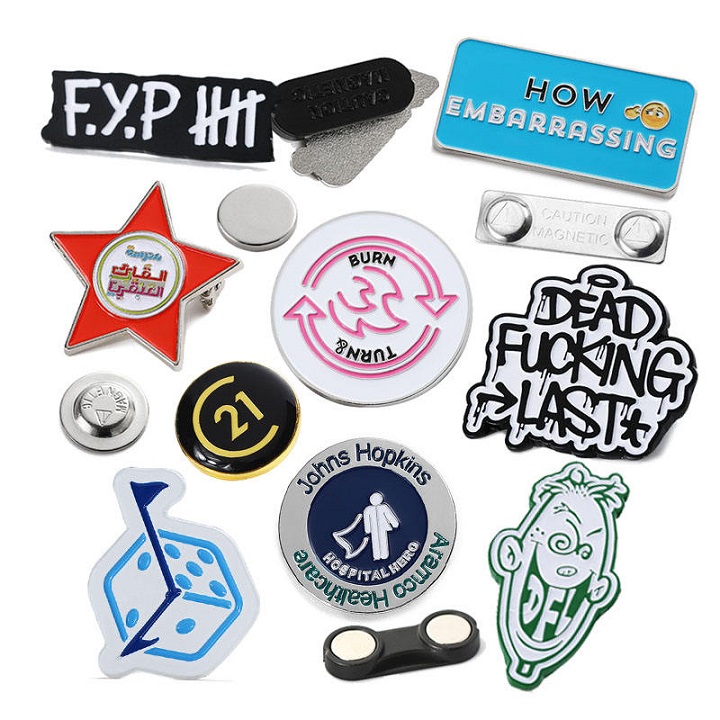 insignias magn&eacute;ticas personalizadas