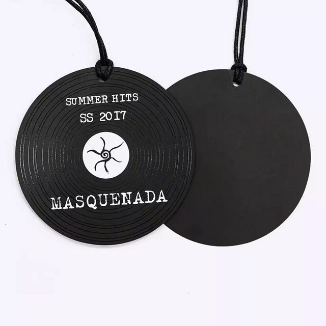 Etiquetas colgantes circulares