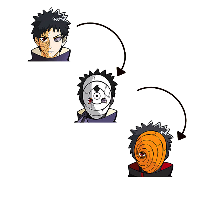 anime lenticular pegatinas