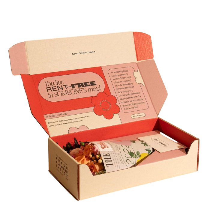 Caja de regalo de flores