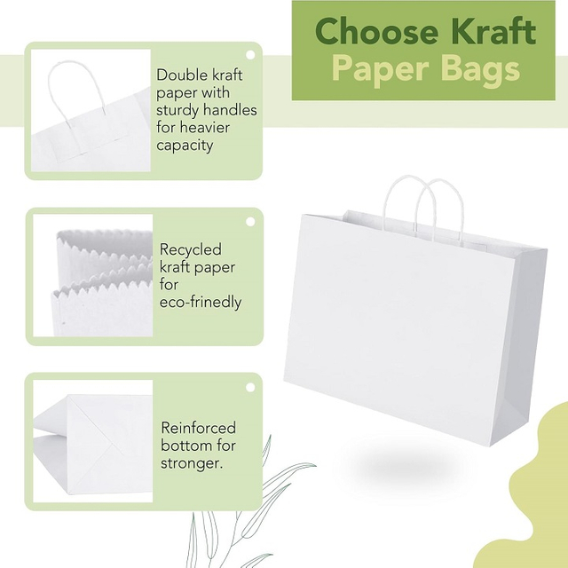 bolsas de papel blanco