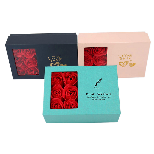 Caja de regalo de flores