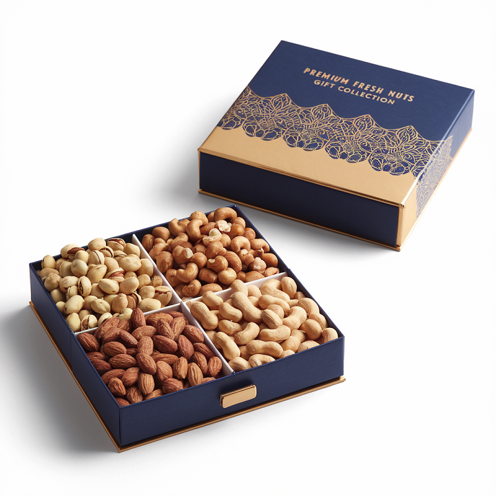 caja de regalo de frutos secos vac&iacute;a