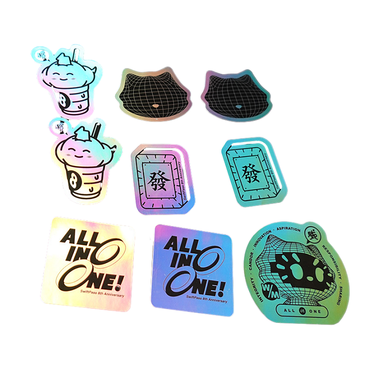 pegatina de movimiento lenticular