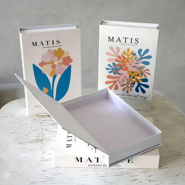 Caja con forma de libro