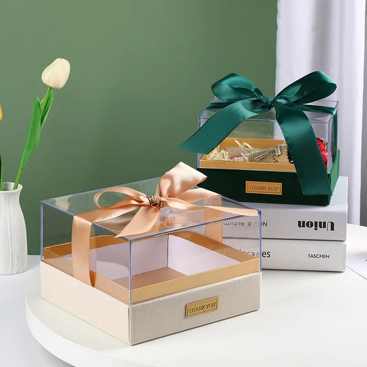 caja de regalo de acr&iacute;lico