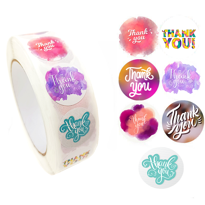 pegatinas de agradecimiento personalizadas