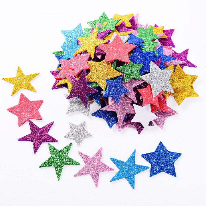 estrellas de espuma autoadhesivas