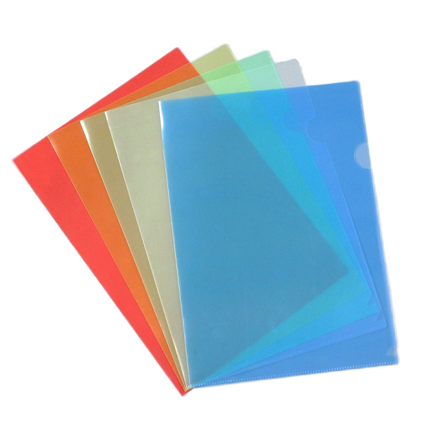 Carpetas de plástico de colores